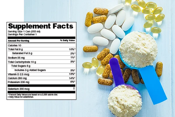 compliant supplement fact labels