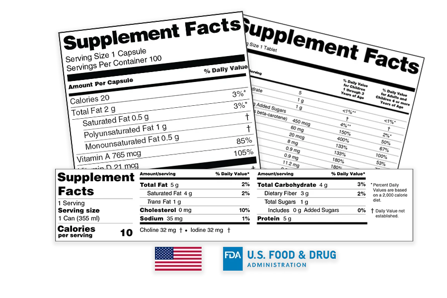 us-compliant supplement labels